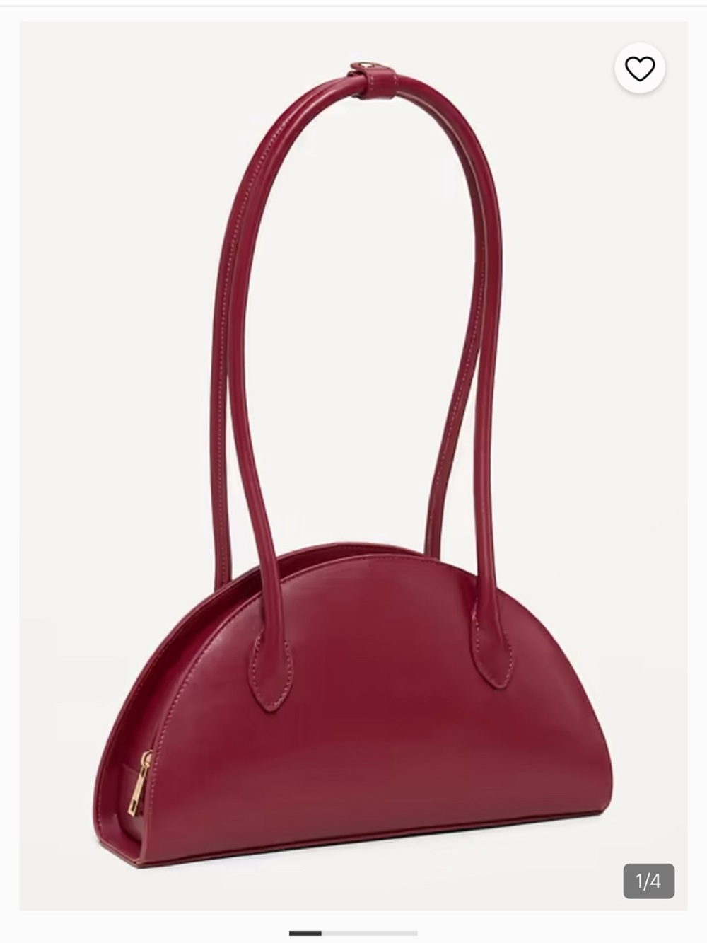 Old Navy Burgundy Semi-Circle Shoulder Bag